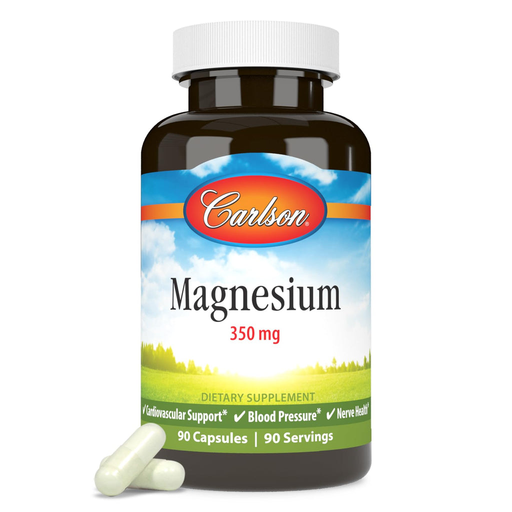 Carlson Magnesium 350 mg Circulation Support - 90 Capsules
