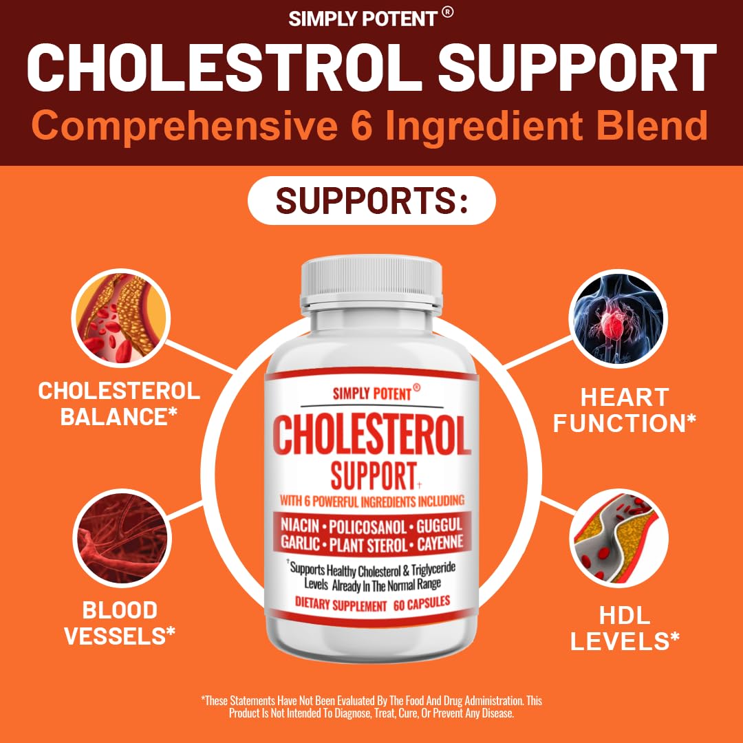 Simply Potent Cholesterol Supplement - 60 Vegetarian Capsules - image 5
