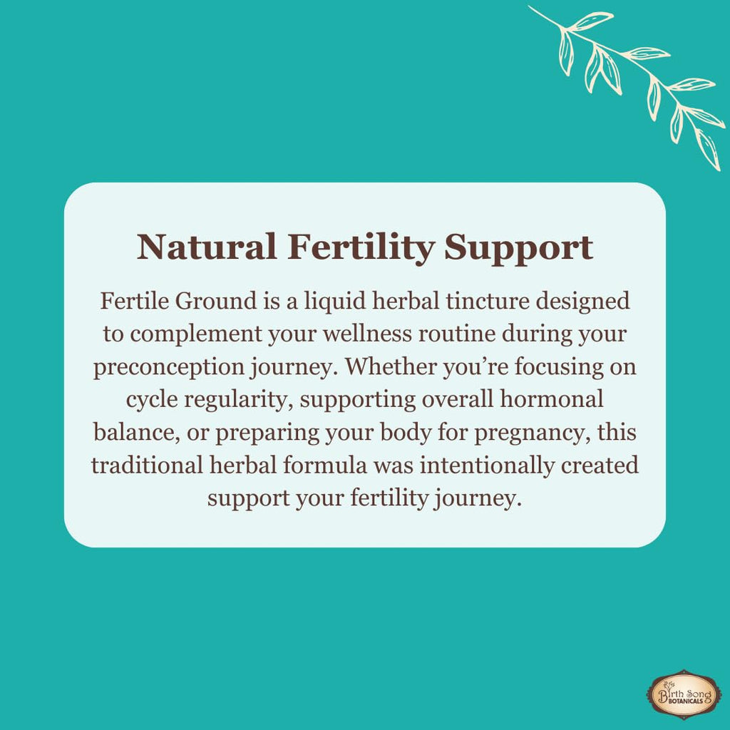 Birth Song Botanicals Fertile Ground Fertility Tincture - 2oz - image 3