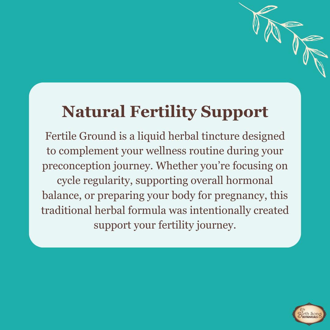 Birth Song Botanicals Fertile Ground Fertility Tincture - 2oz - image 3
