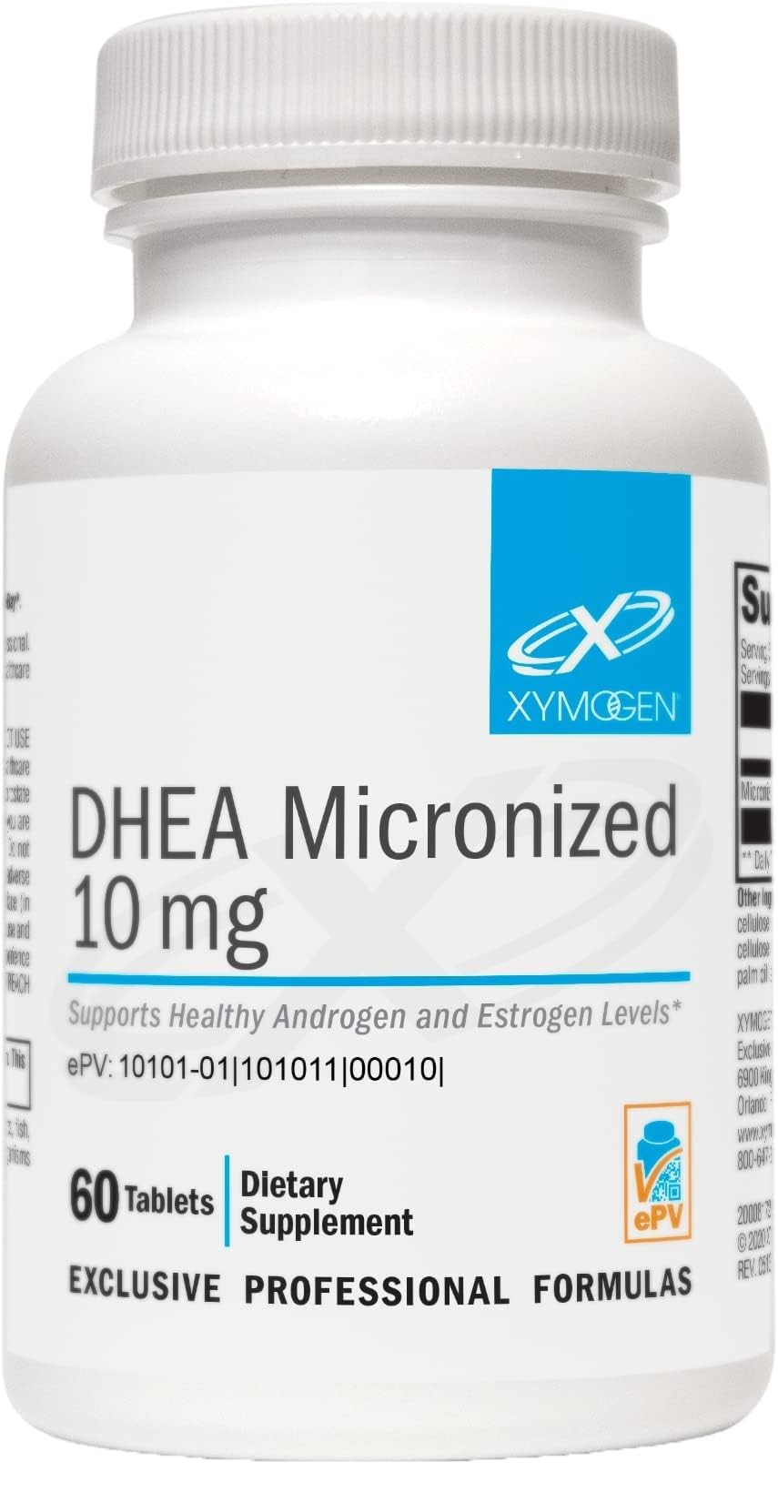 XYMOGEN DHEA Micronized Hormone Support - 60 Tablets