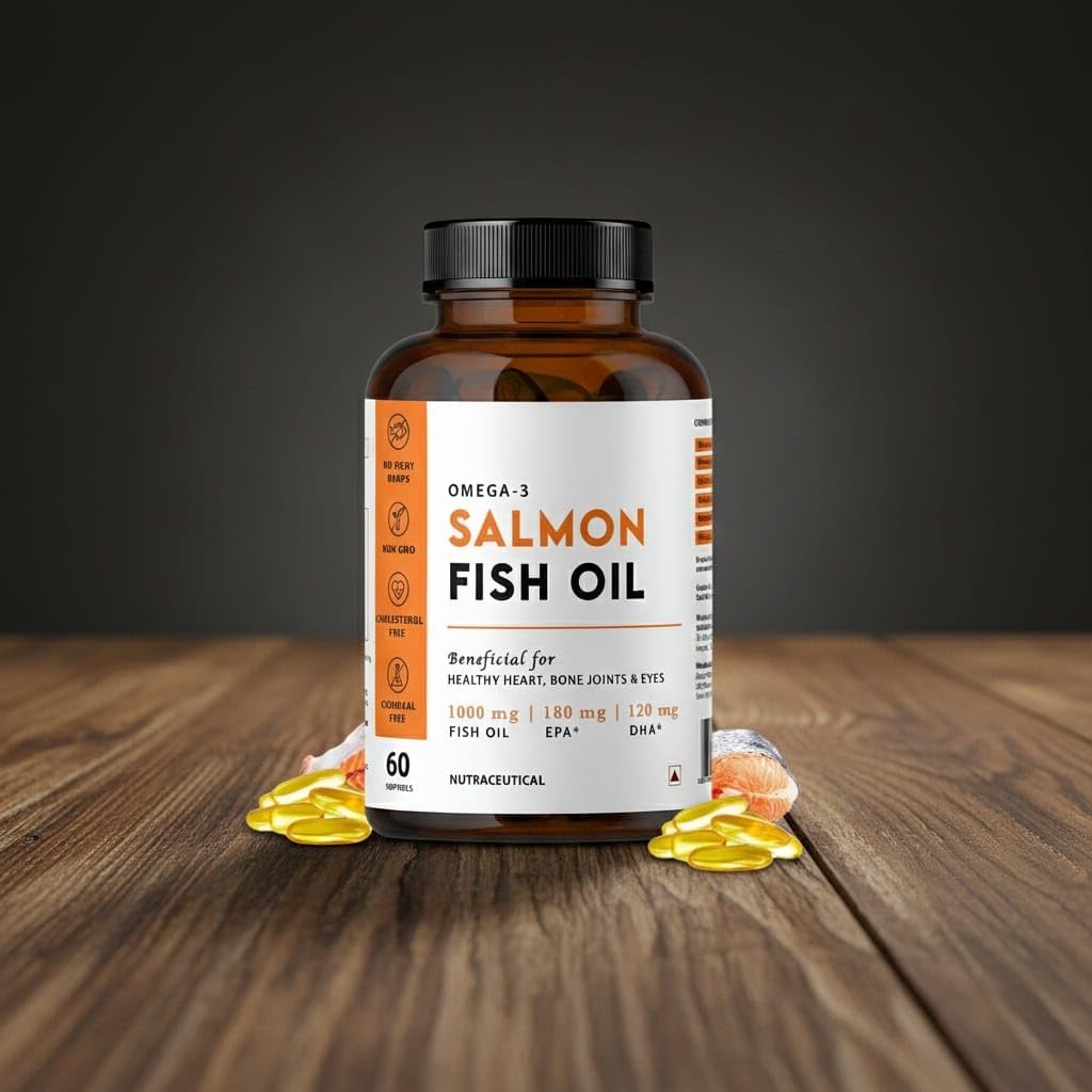 Naturix Omega 3 1000mg Salmon Fish Oil Softgels - 60 Softgels - image 3