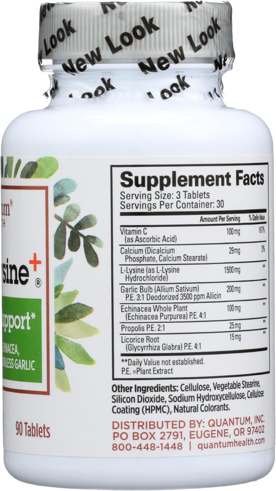 Quantum Health Super Lysine Plus Immune Support - 90 Tablets - image 4
