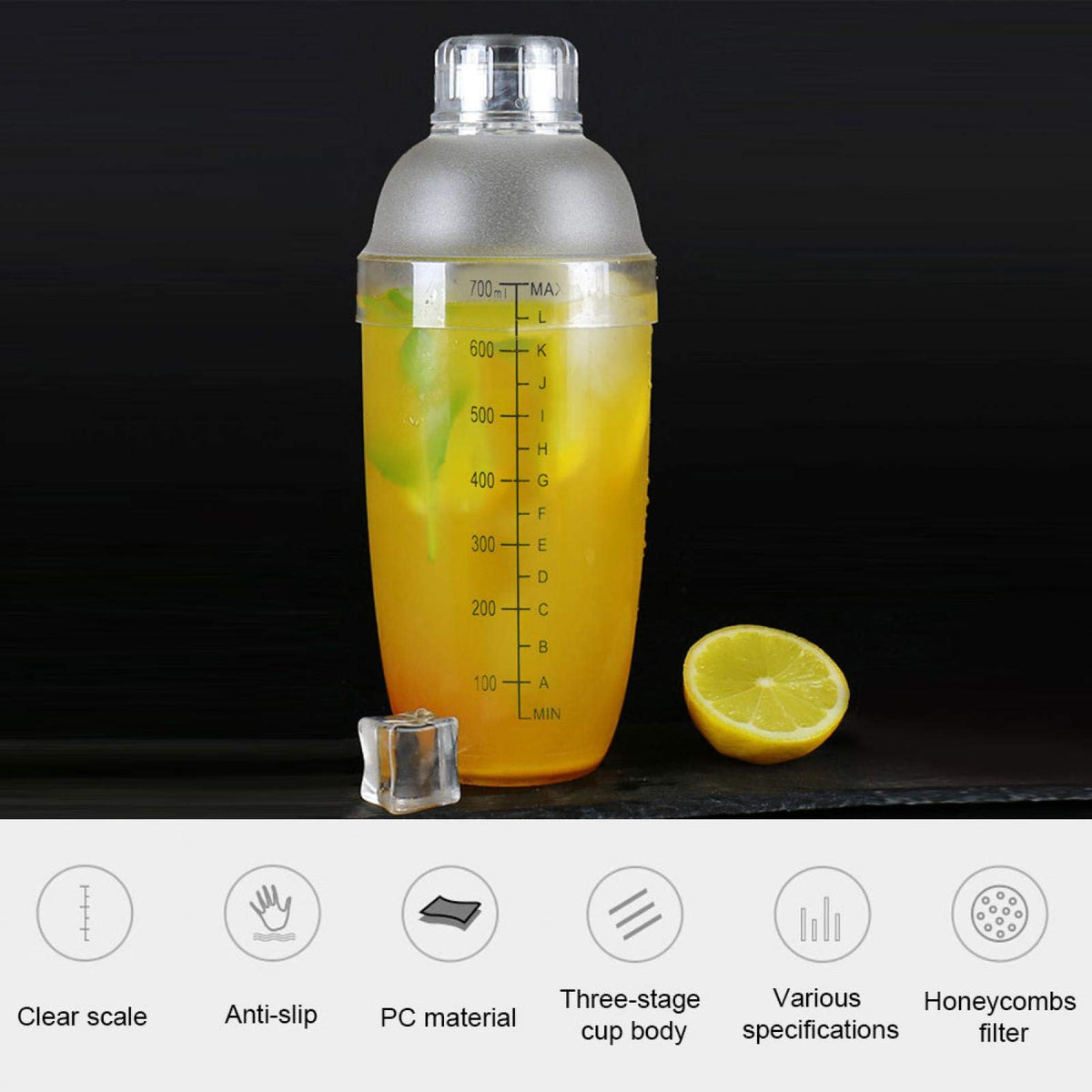 01 Protein Shaker Bottle Multi-Purpose Leak Proof - 350ml - image 6