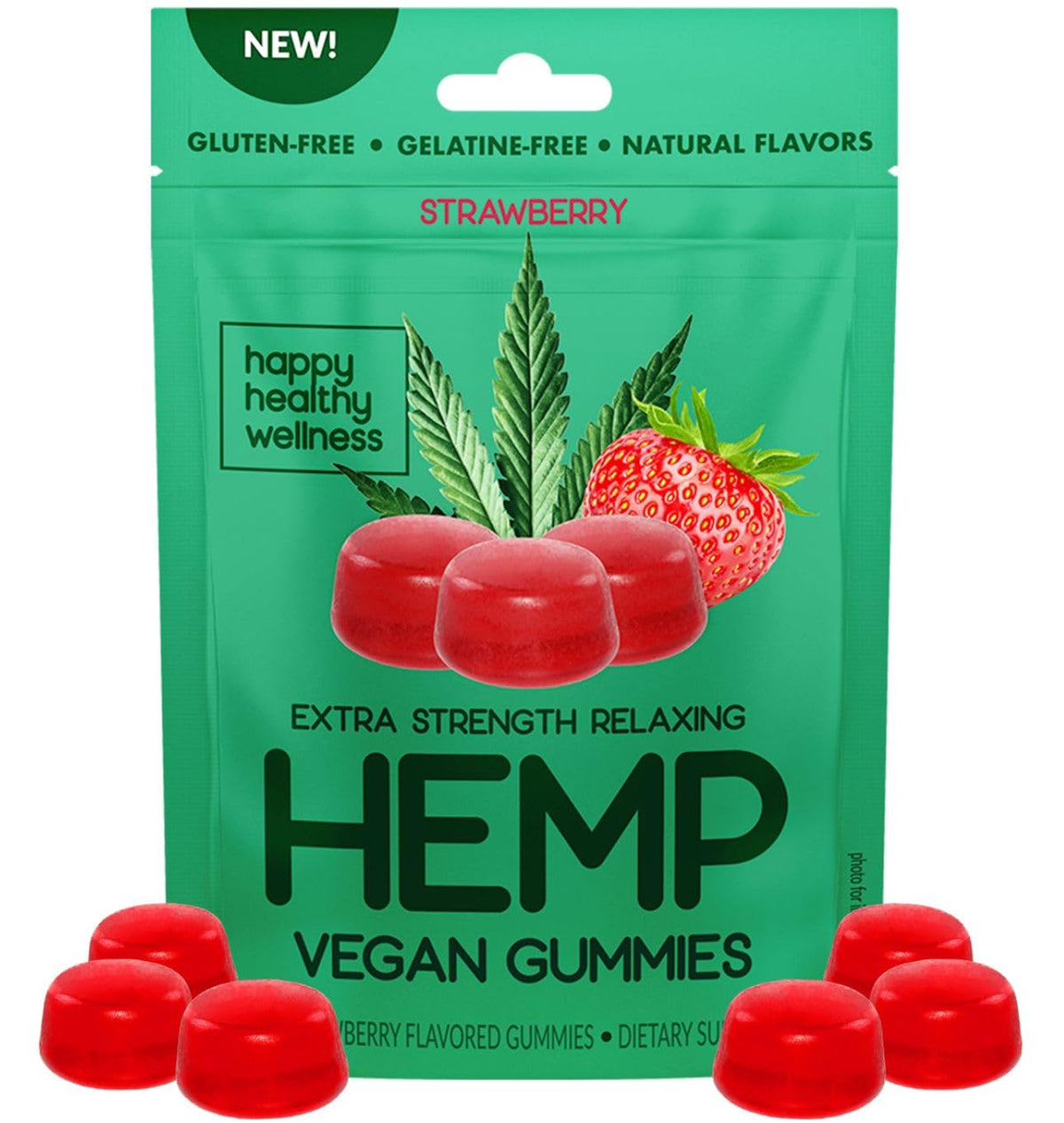 Happy Healthy Wellness Hemp Gummies & Inhaler Gift Pack - 31 Count
