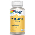SOLARAY Vitamin K1 Supplement for Men & Women - 100 Tablets
