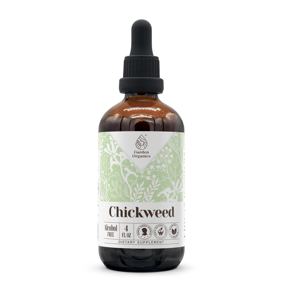 Garden Organics Chickweed Alcohol-Free Natural Tincture Extract