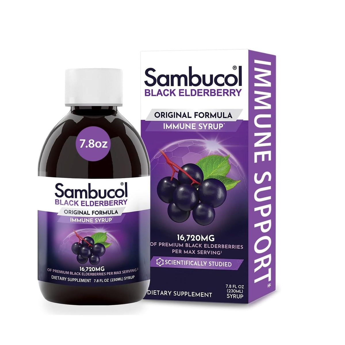 Sambucol Black Elderberry Syrup Original Formula - 7.8 Fl Oz