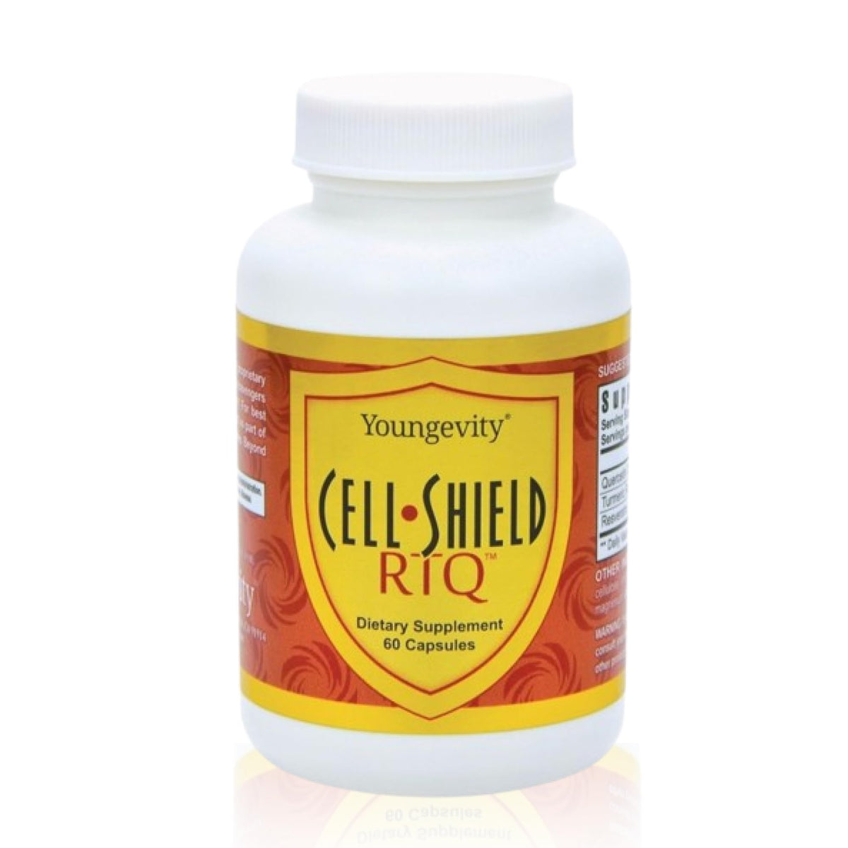 Youngevity Cell Shield RTQ Resveratrol Turmeric Quercetin - 60 Capsules