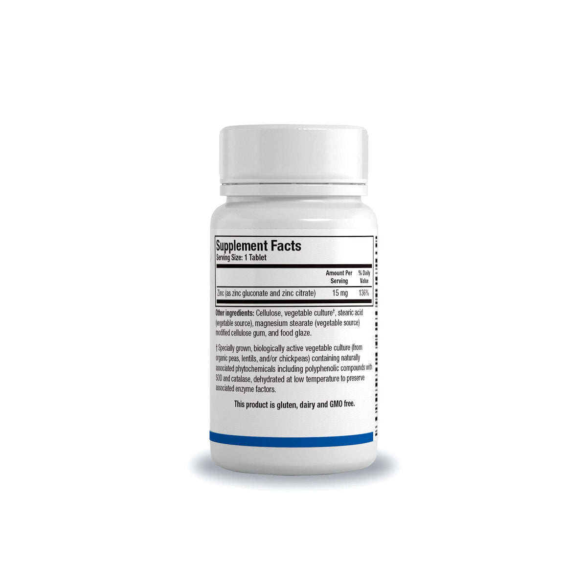 BIOTICS RESEARCH Zn-Zyme Zinc Gluconate & Citrate 15mg - 100 Tablets - image 2