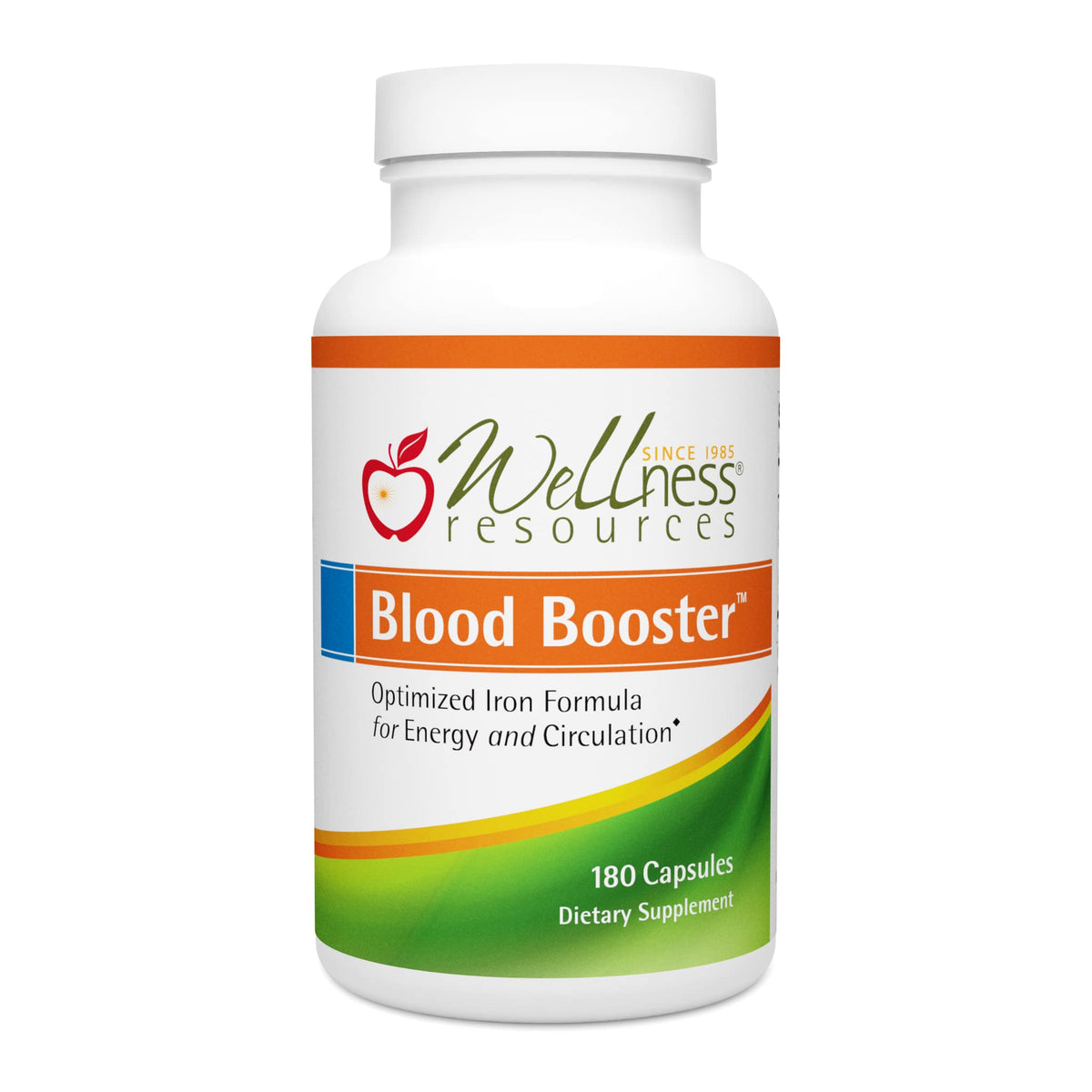 Wellness Resources Blood Booster Iron Supplement for Energy - 180 Capsules