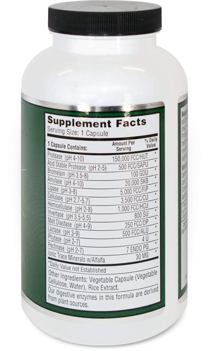 Allegany Nutrition Digestive Enzymes HP - 270 Vegetarian Capsules - image 2