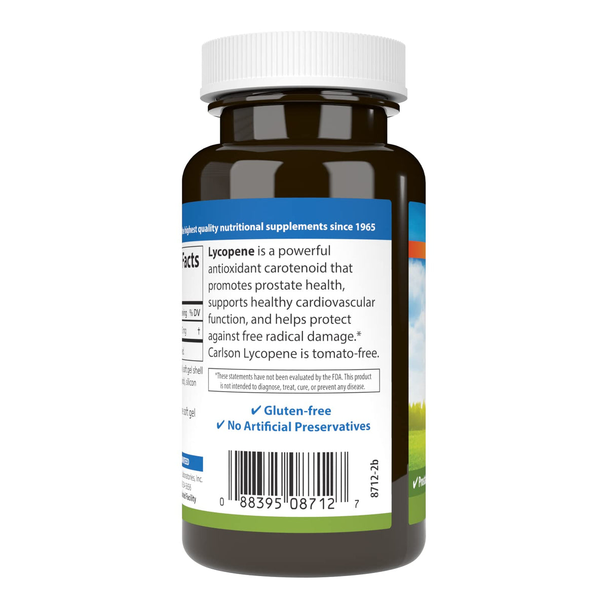 Carlson Lycopene 15 mg Prostate Health - 180 Softgels - image 3