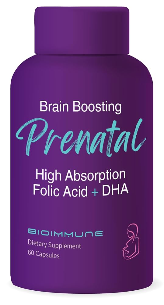 BioImmune Ultra Strength Prenatal Vitamins with DHA - 60 Capsules