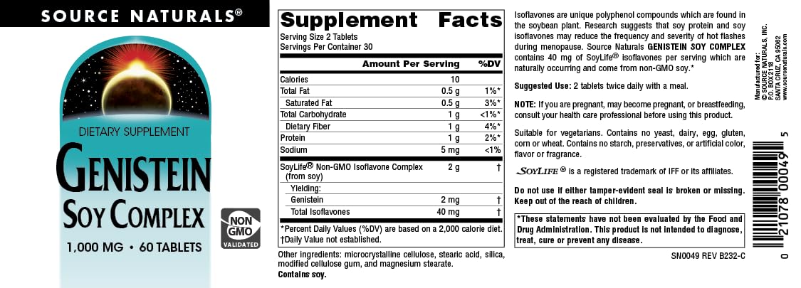 Source Naturals Genistein Soy Comple