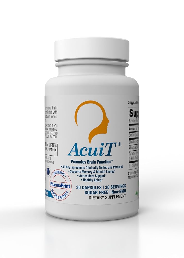 PharmaPrint AcuiT Brain Health Supplement with Alpha-GPC - 30 Capsules