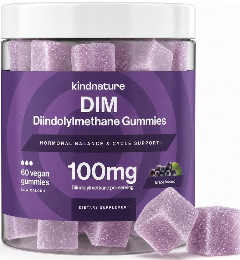 kindnature DIM Gummies 100mg Hormone Balance Support - 60 Gummies