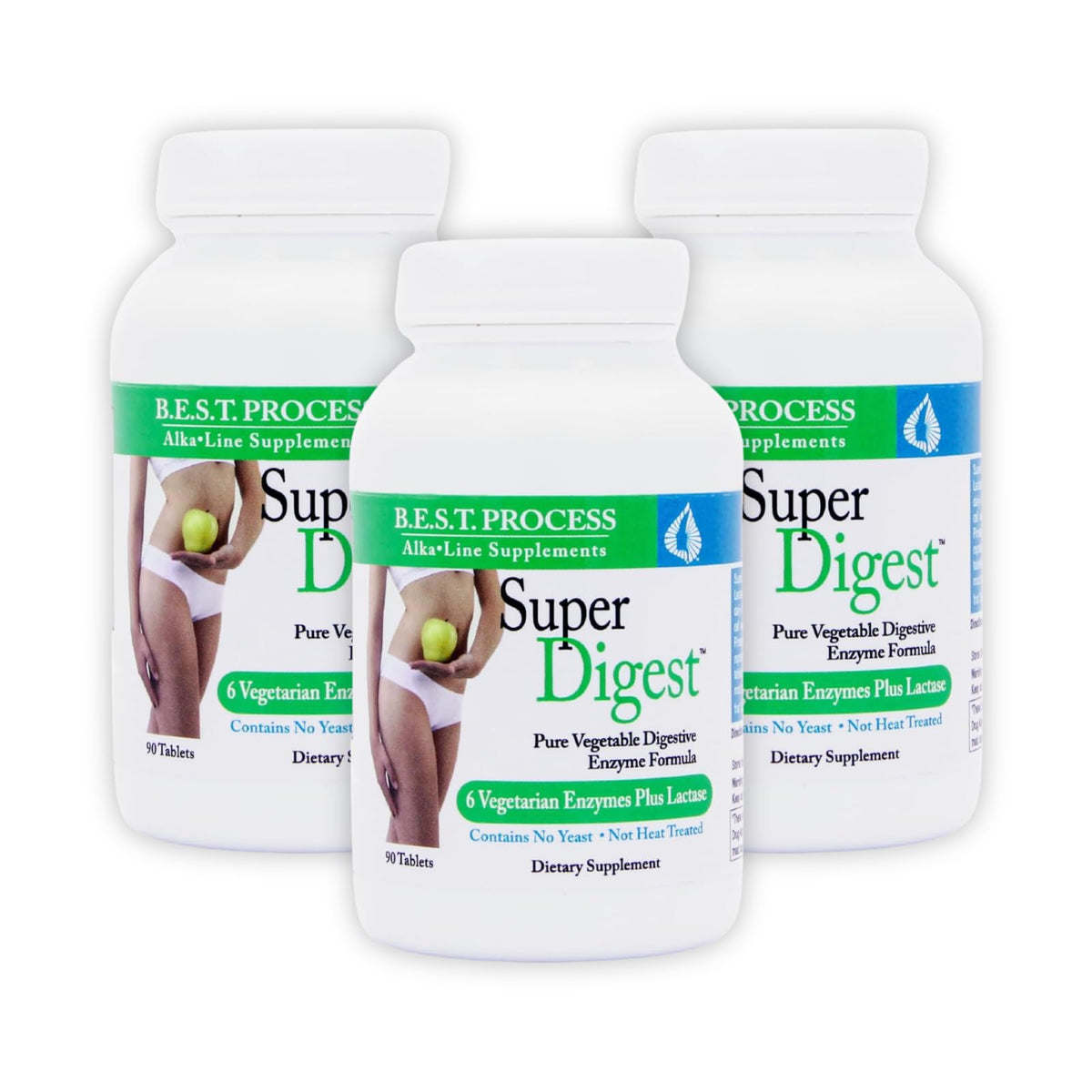 Morter SuperDigest - 7 Plant-Based Digestive Enzymes with Bromelain