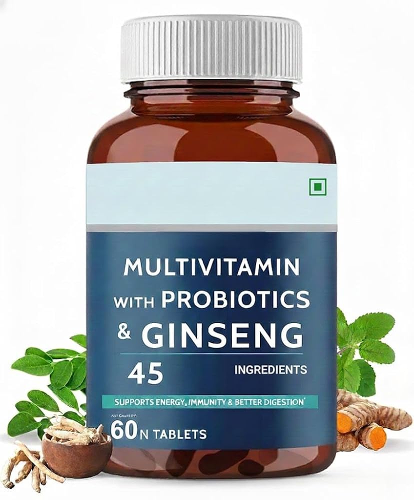 Generic Multivitamin Tablets for Men & Women with Probiotics - 60 Tablets