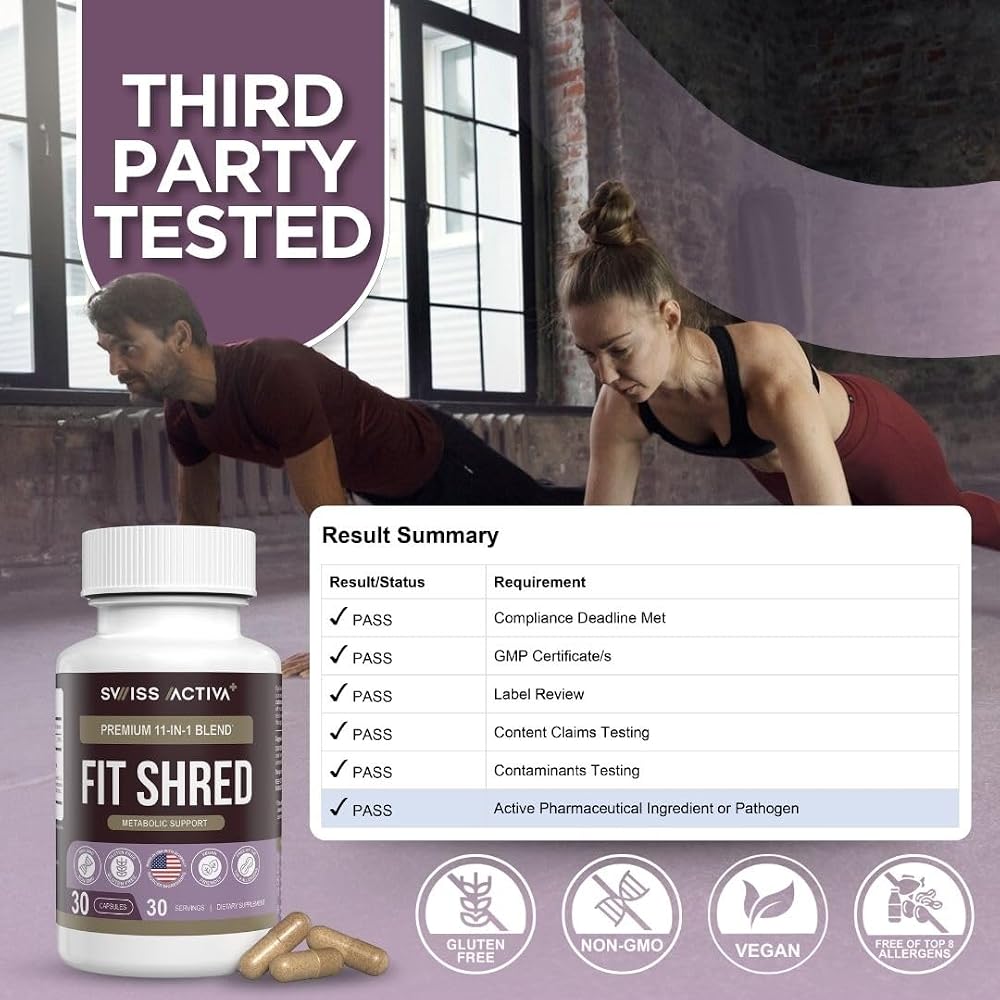 Swiss Activa+ Fit Shred 11-in-1 Weight Management Supplement - 30 Capsules - image 3