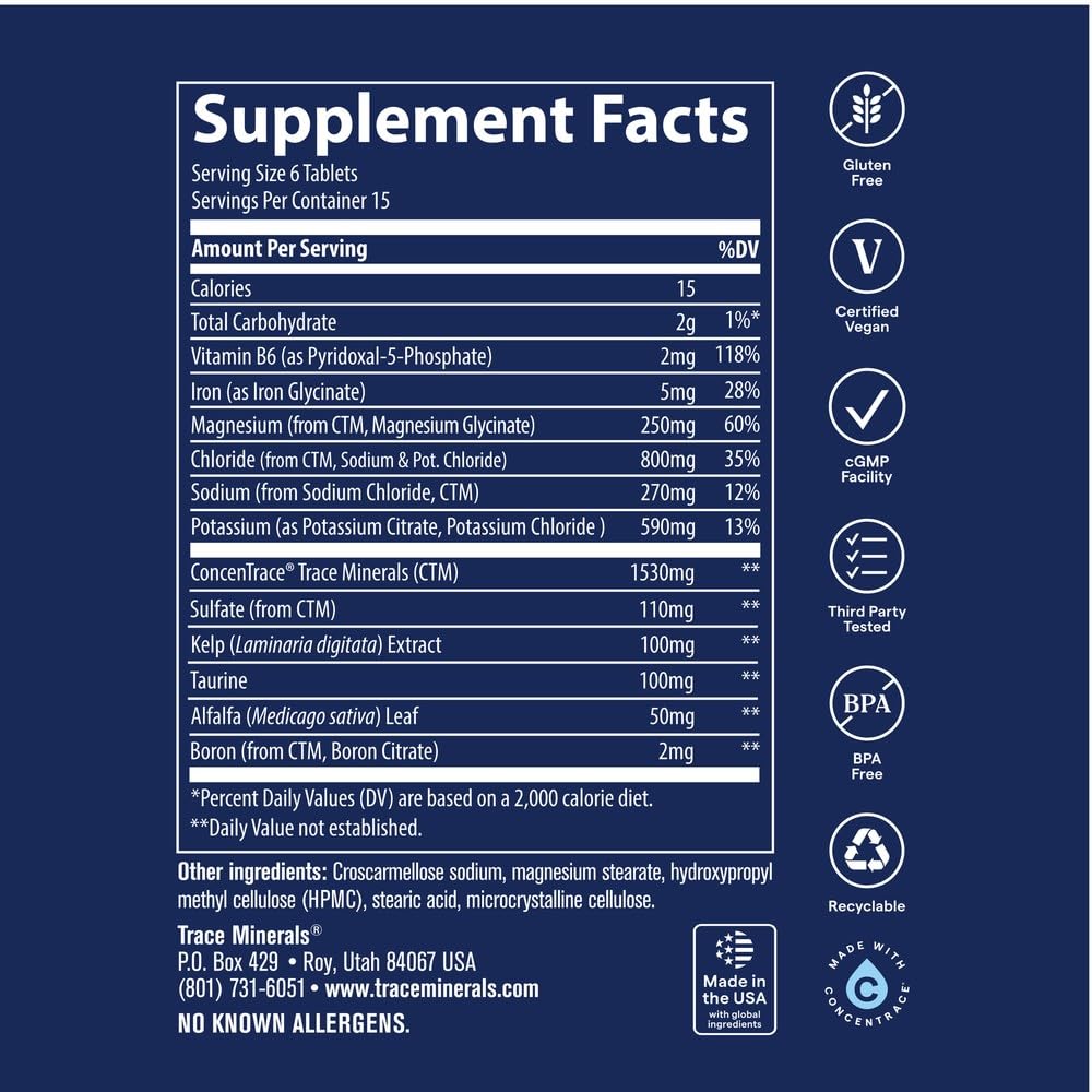 Trace Minerals Electrolyte Stamina Tablets - 90 Tablets - image 3