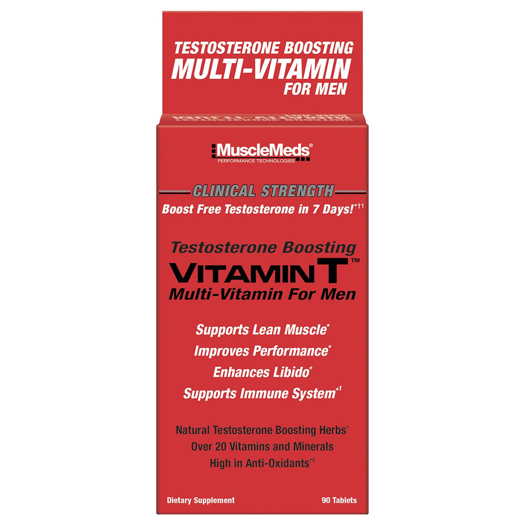 MuscleMeds Vitamin T Daily Complete Multivitamin for Men - 90 Capsules