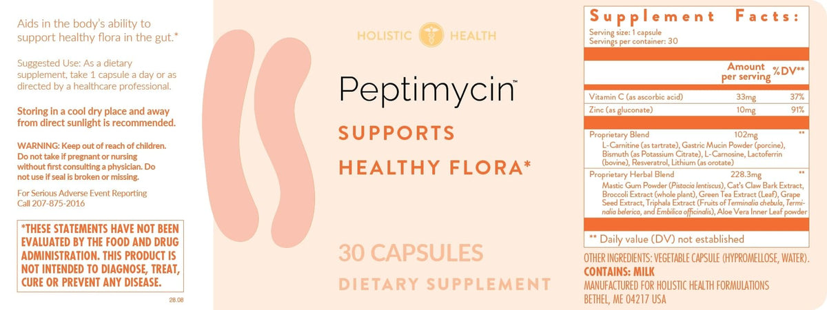 Holistic Health PeptiMycin Gut Health Supplement - 30 Capsules - image 4