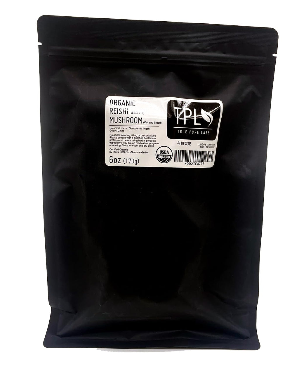 TPL Organic Dried Reishi Mushroom Slices - 6 oz
