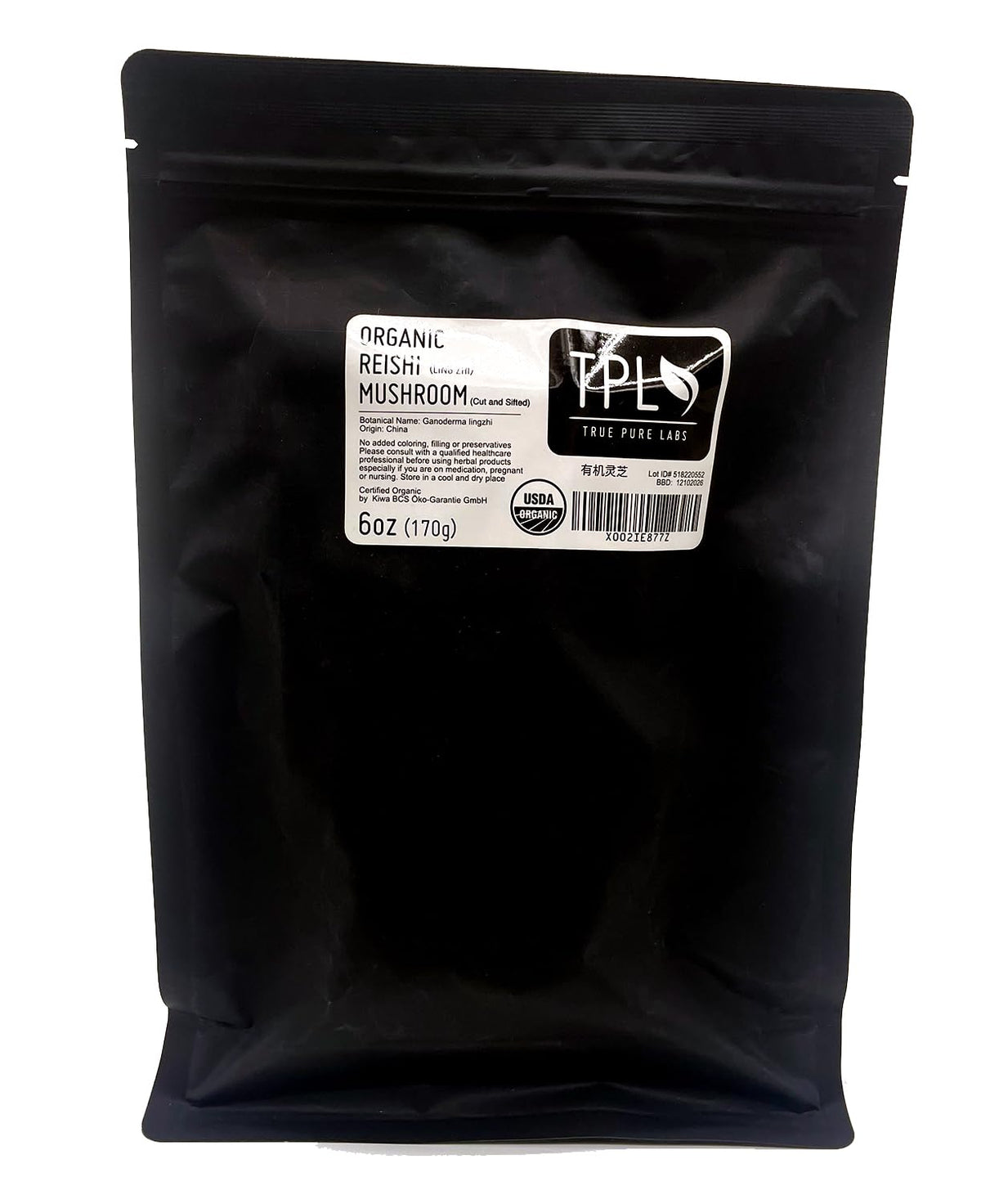 TPL Organic Dried Reishi Mushroom Slices - 6 oz