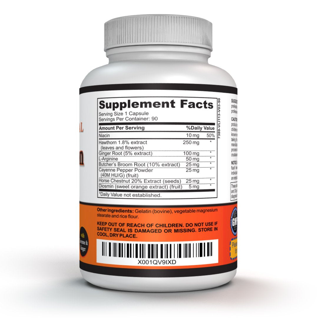 Sigmaceutical Diosmin Circulation Supplement for Leg Vein Support - 90 Capsules - image 3