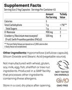 NeuEve Cranberry and D-Mannose Urinary Support - 90 Vegan Capsules - image 3