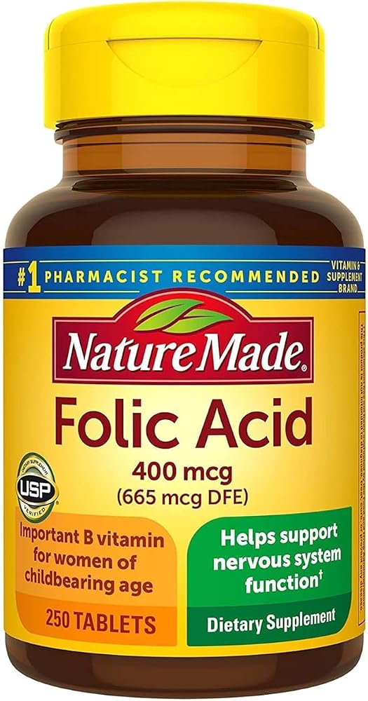 RakRlek Panihari Nature Made Folic Acid 400mcg - 250 Tablets