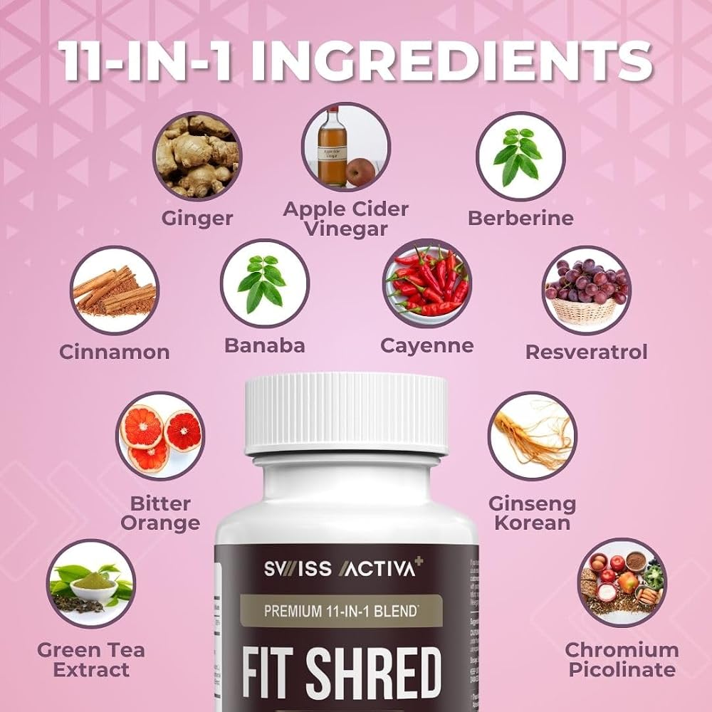 Swiss Activa+ Fit Shred 11-in-1 Weight Management Supplement - 30 Capsules - image 5