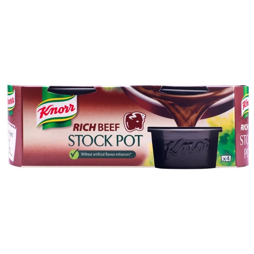 Knorr Rich Beef Stock Pot - 4 x 28g
