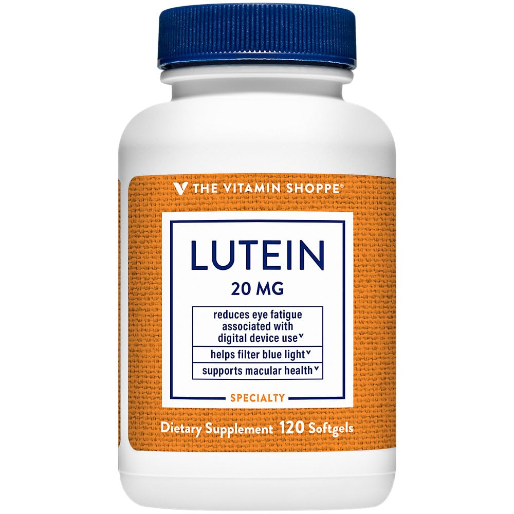 The Vitamin Shoppe Lutein 20 mg Eye Health Support - 120 Softgels