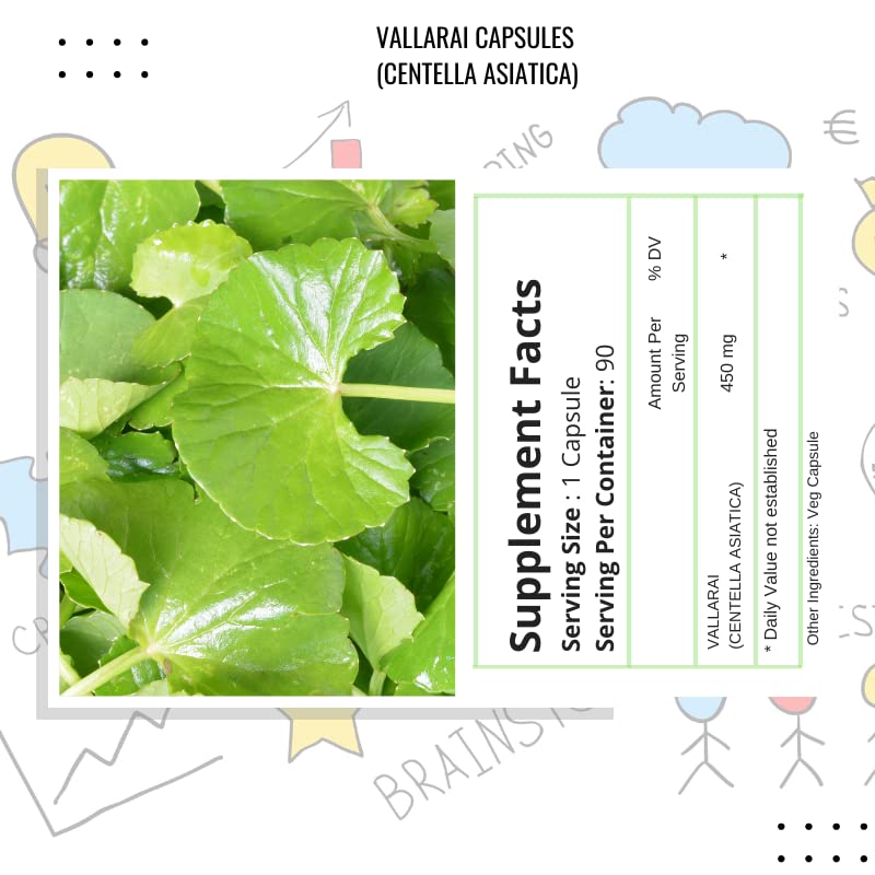 YOGIS HERBS Vallarai Capsules Cognitive Support - 90 Vegetarian Capsules - image 3