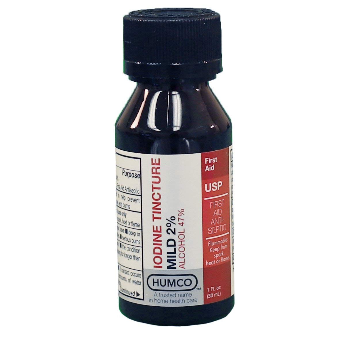 Humco Iodine Tincture Mild 2% USP - 4 oz