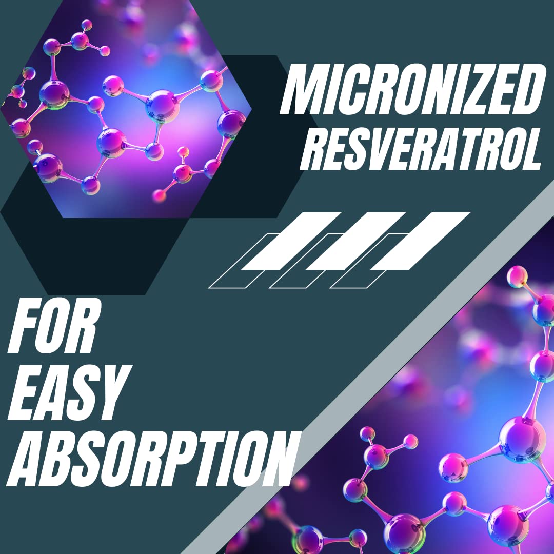 Research Labs 2X Potency Micronized Resveratrol 1200mg - 120 Capsules - image 5