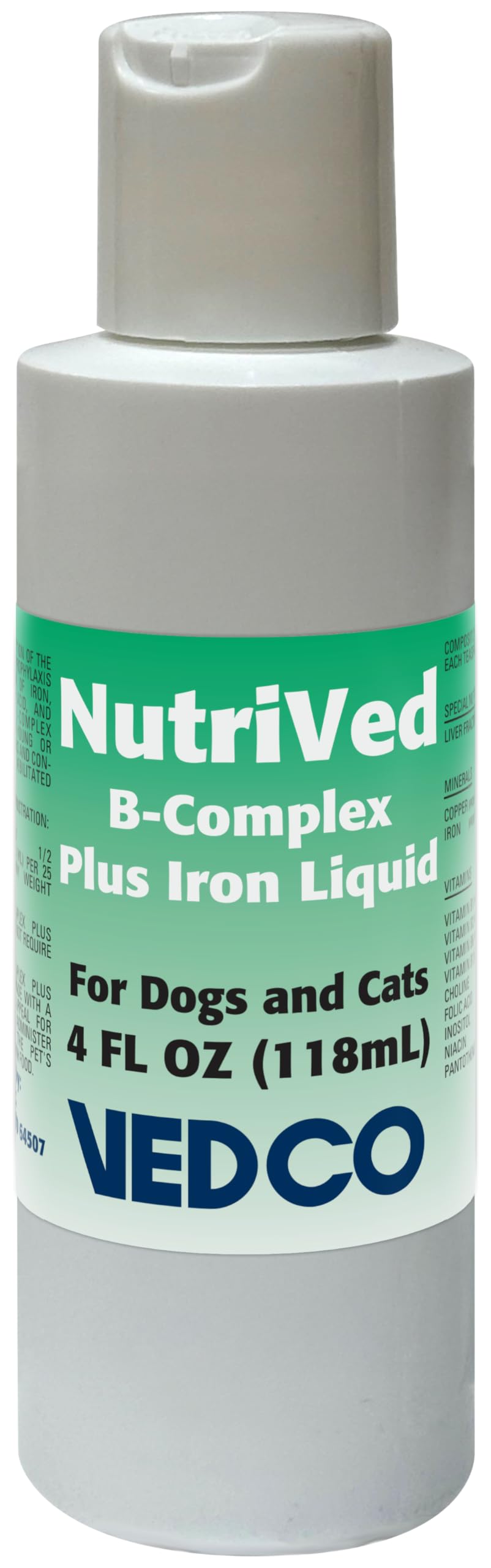 Vedco NutriVed B-Complex Plus Iron Liquid for Dogs & Cats - 4 fl. oz.