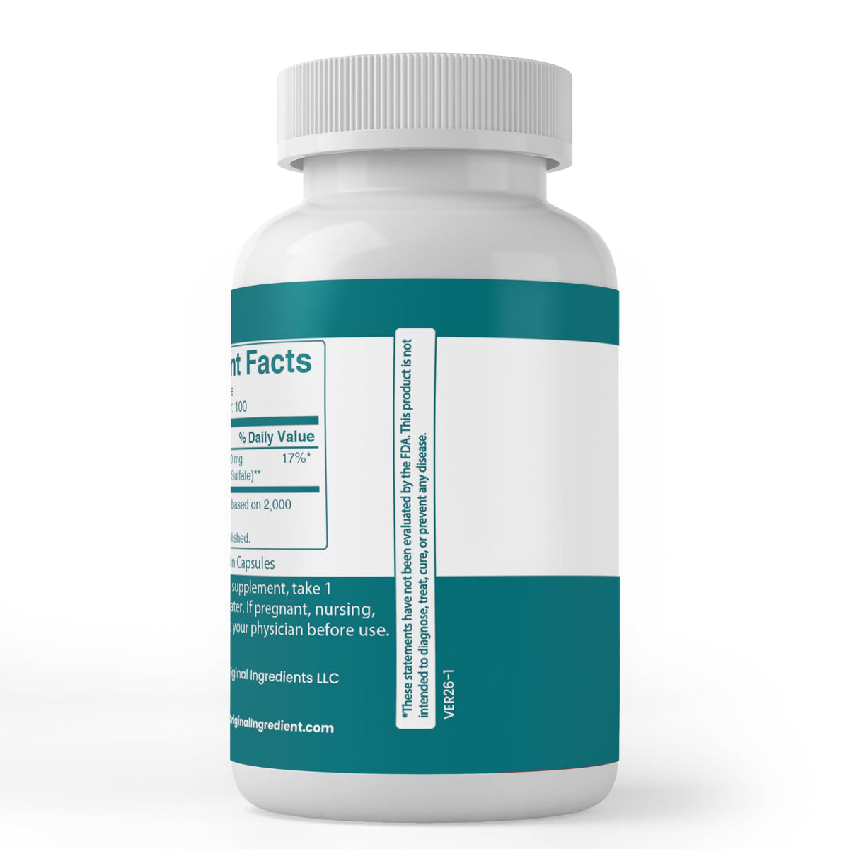 Pure Original Ingredients Epsom Salt - 100 Capsules - image 3