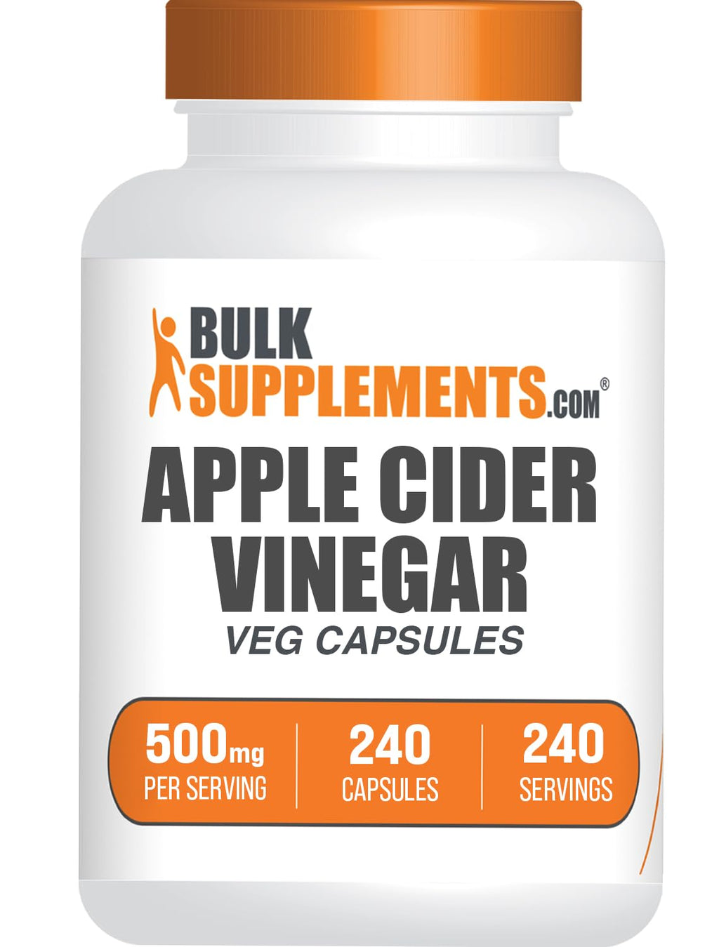 BulkSupplements Apple Cider Vinegar Capsules 500mg - 240 Capsules