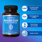 Zentastic Magnesium Complex 4-in-1 Supplement Chelated - 120 Capsules - image 8