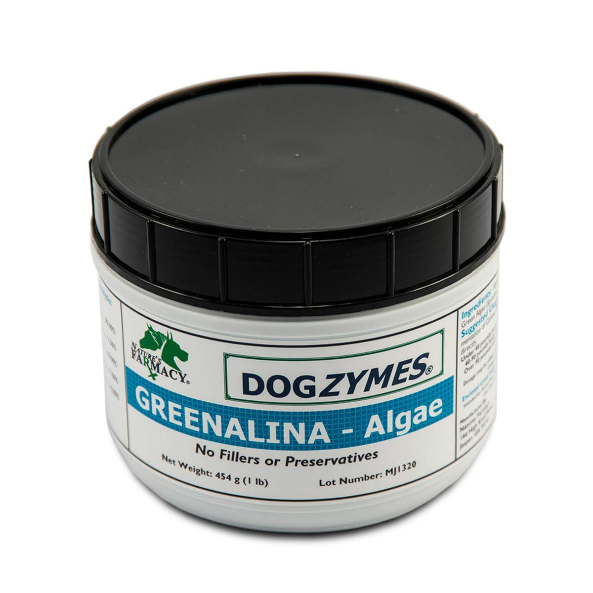 Dogzymes Greenalina Algae All Natural Spirulina Powder - 1 Pound