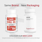 Supersmart Krill Oil Supplement 1180mg Omega-3 - 60 Softgels - image 2