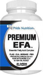 Pride Nutrition Premium EFA Omega 3-6-9 Supplement - Softgels