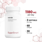 Supersmart Krill Oil Supplement 1180mg Omega-3 - 60 Softgels - image 5