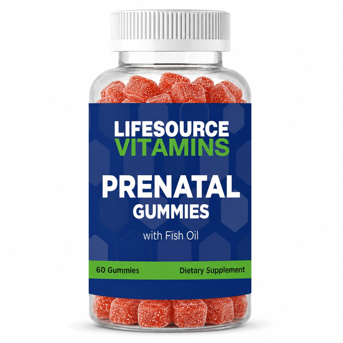 LifeSource Vitamins Prenatal Multivitamin with DHA - 60 Gummies