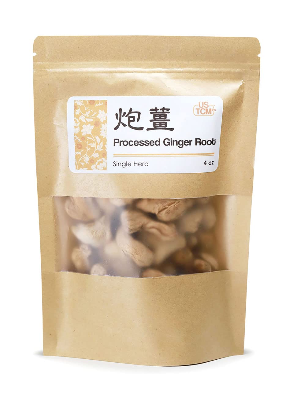 USTCM Processed Ginger Root Pao Jiang Herbal Supplement - 4 oz