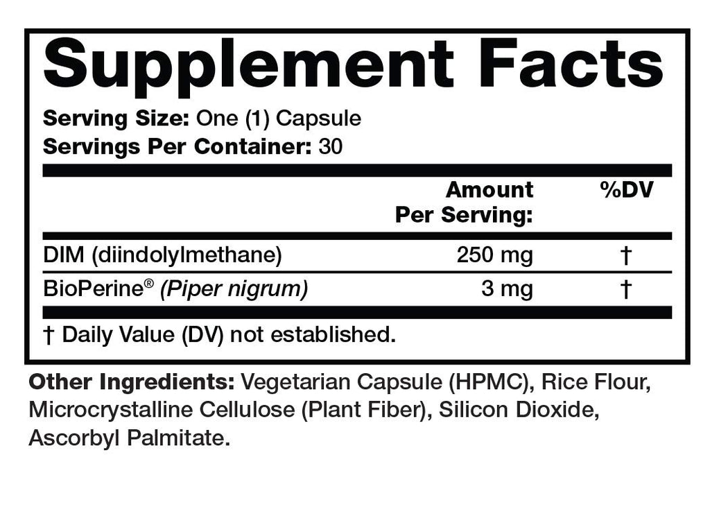 Olympian Labs Performance DIM Supplement - DIM Diindolylmethane 30