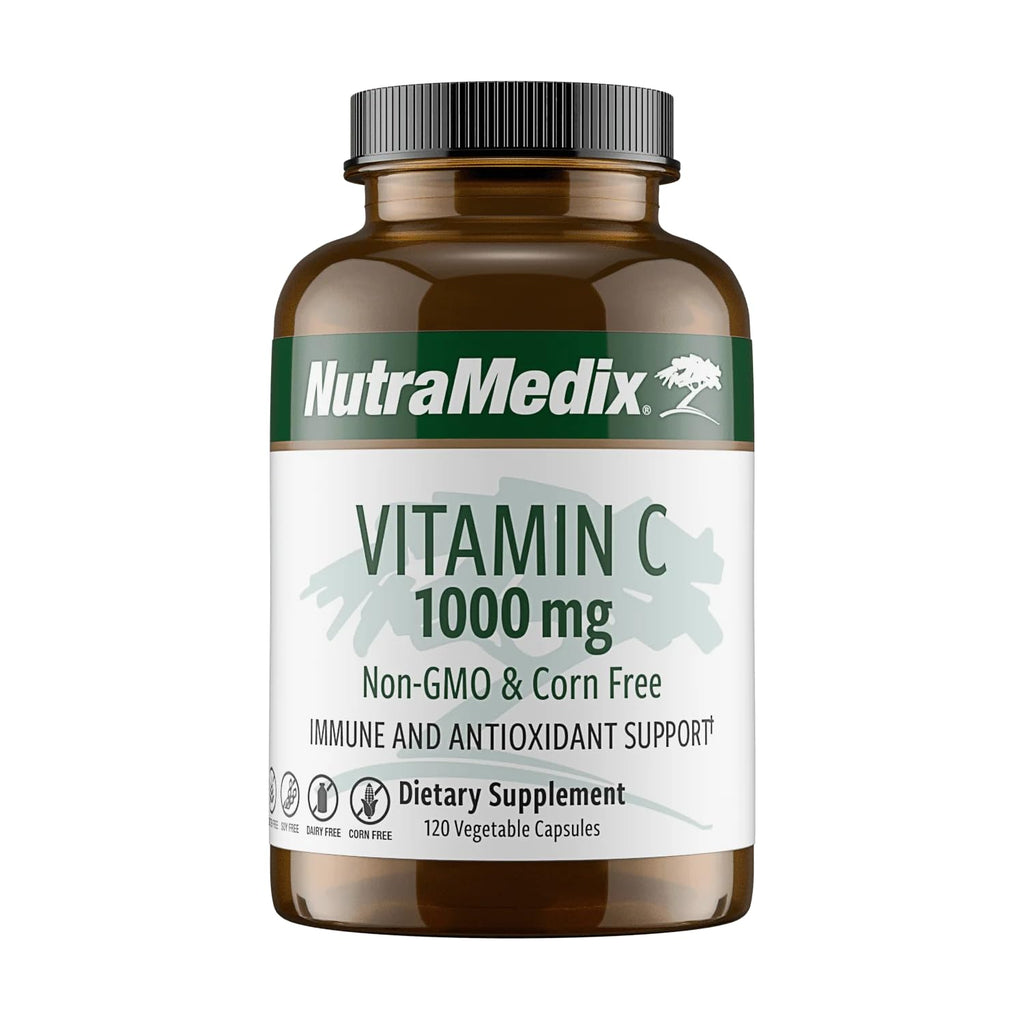 NutraMedix Corn-Free Vitamin C 1000 mg - 120 Vegetable Capsules